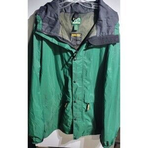 Mens Size 2XLT Gander Mountain Guide Series Rain Jacket Goretex Hooded Green